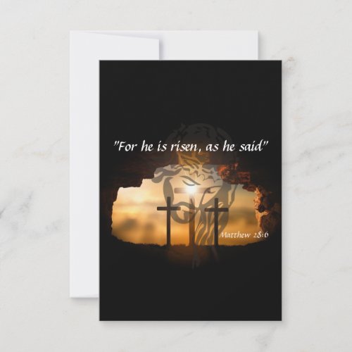 Matthew 286 thank you card