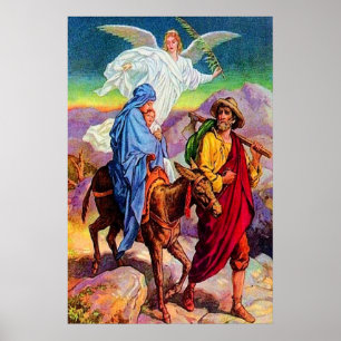 Matthew 2:13-18 Fleeing to Egypt poster