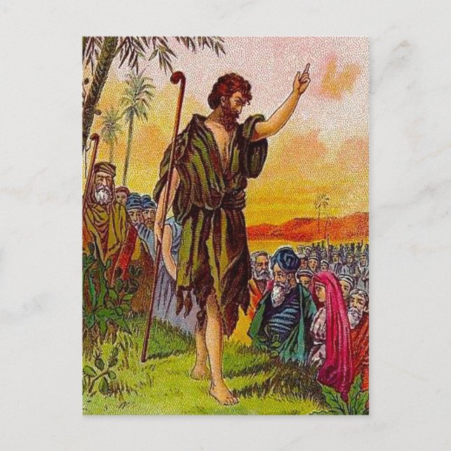 Matthew 3:1-6 Repent postcard (Front)