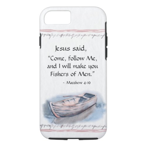 Matthew 419 Jesus said Come follow Me Bible iPhone 87 Case