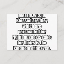 Matthew 5:10 KJV Bible Verse Typography