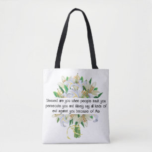 Matthew 5:11 Tote Bag