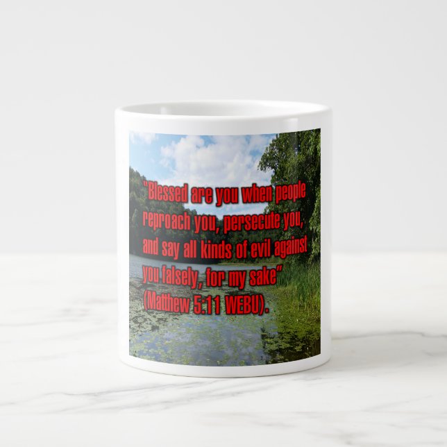 Matthew 5:11 WEBU Mug (Front)