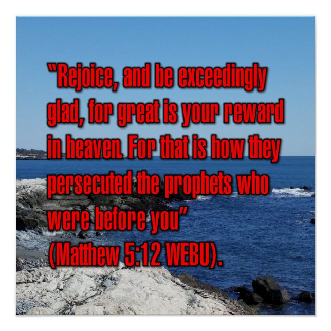 Matthew 5:12 WEBU Poster (Front)