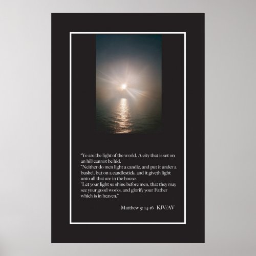 Matthew 513_16 Scripture Poster