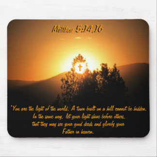 Matthew 5:14,16 City on A Hill Mouse Pad