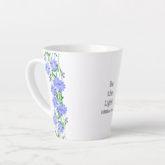 Matthew 5:14 Be the Light Christian Floral  Latte Mug