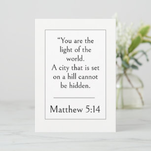 Matthew 5:14 Bible Verse, Encouraging Scripture Invitation