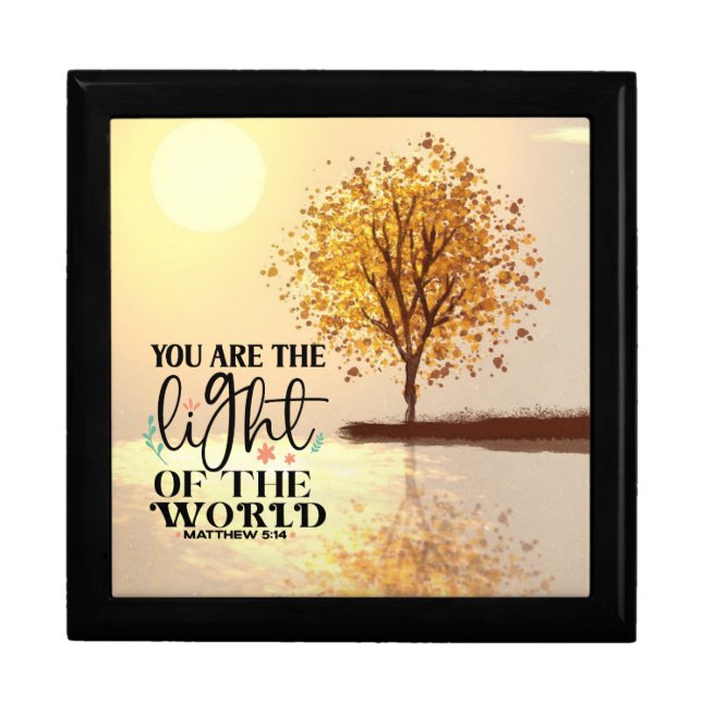 Matthew 5:14 You are the Light of the World Bible Gift Box (Front)