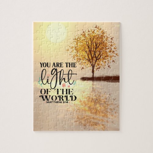 Matthew 514 You are the Light of the World Bible  Jigsaw Puzzle