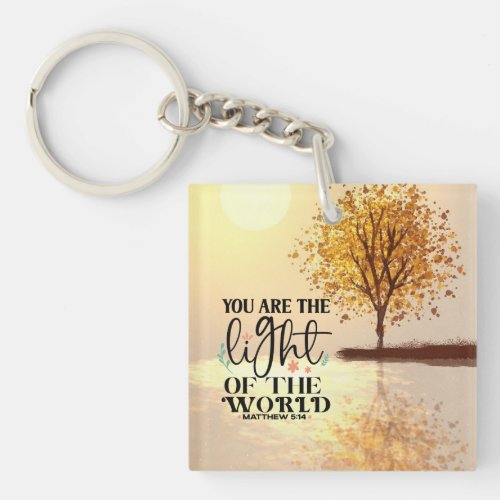 Matthew 514 You are the Light of the World Bible  Keychain