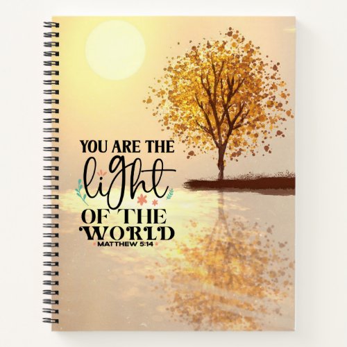 Matthew 514 You are the Light of the World Bible Notebook