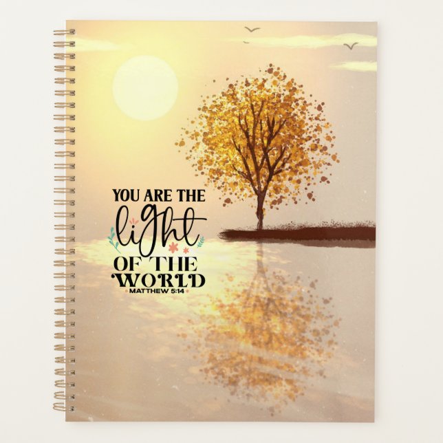 Matthew 5:14 You are the Light of the World Bible Planner (Front)