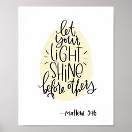 Matthew 5:16 Bible verse Poster