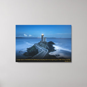 Matthew 5:16 Christian Bible Verse Canvas Art