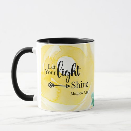 Matthew 516 Let your light shine Bible Christian Mug