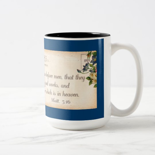 Matthew 5:16 mug | Zazzle.com