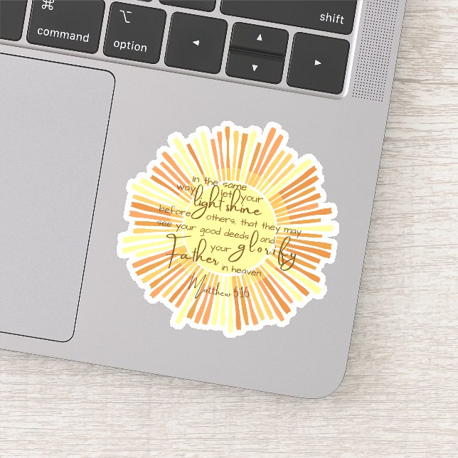 Matthew 5:16 sticker (Detail)