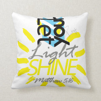 Matthew 5:16 throw pillow