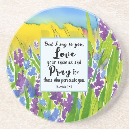 Matthew 544 I say to you Love your enemies Bible  Coaster