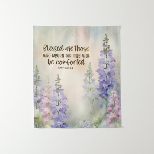 Matthew 54 Blessed are those who Mourn Bible Tapestry