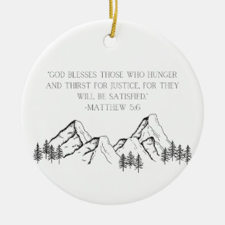 Matthew 5:6 Christmas Ornament