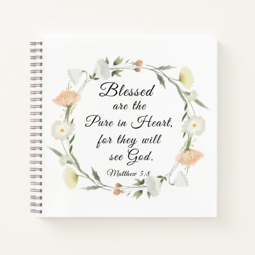 Matthew 58 Blessed are the Pure in Heart  Notebook