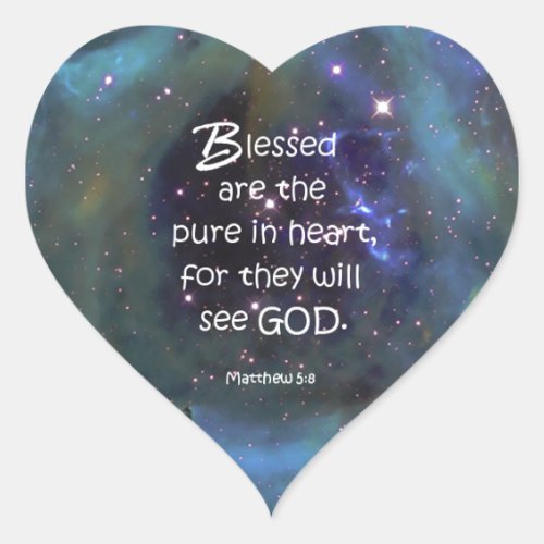 Matthew 58 heart sticker