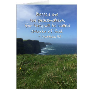 Matthew 5:9 Blessed are the Peacemakers, Ireland Cards