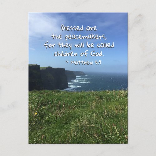 Matthew 59 Blessed are the Peacemakers Ireland Postcard