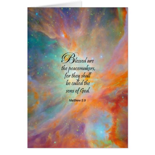 Matthew 5:9 cards (Front)