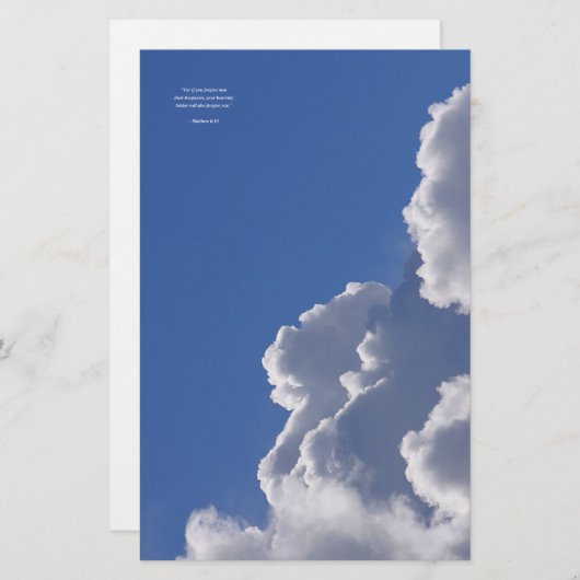 MATTHEW 6:14 Bible Verse (Front/Back)