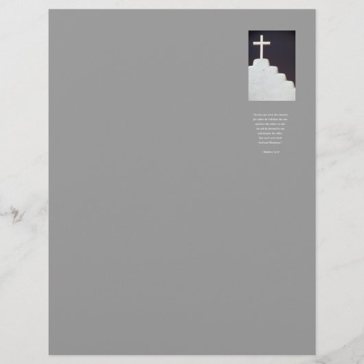 MATTHEW 6:24 Bible Verse (Front)