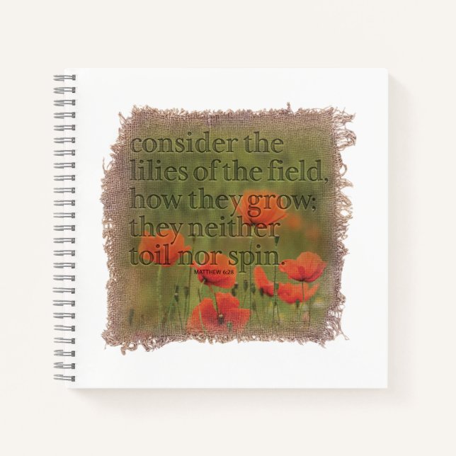 MATTHEW 6:28 Journal (Front)