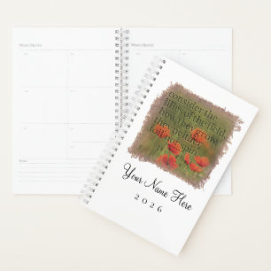 MATTHEW 6:28 - Personalized Day Planner