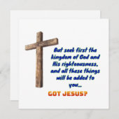 Matthew 6:33 Cross (Front/Back)