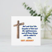 Matthew 6:33 Cross (Standing Front)