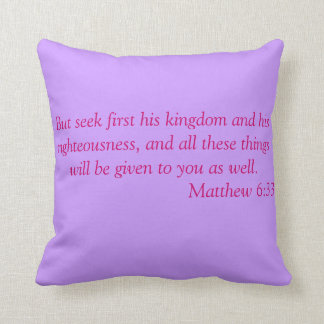 Matthew 6:33 Pillow
