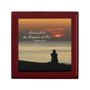Matthew 6:33 Seek Ye First the Kingdom of God Gift Box
