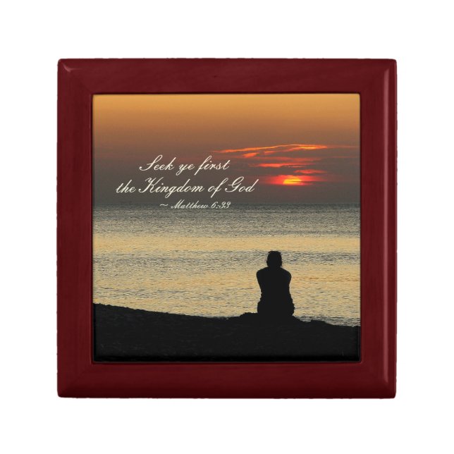 Matthew 6:33 Seek Ye First the Kingdom of God Gift Box (Front)