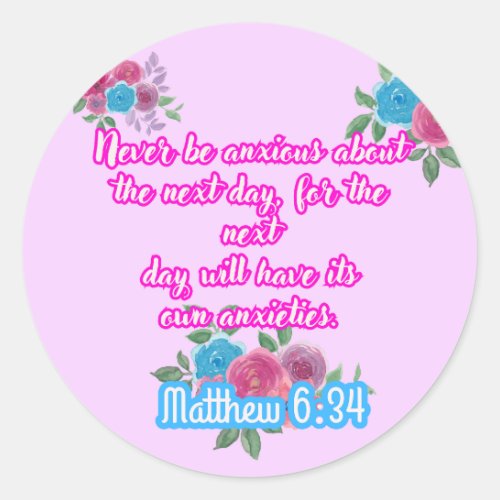Matthew 634 Sticker  Jehovahs Witnesses 