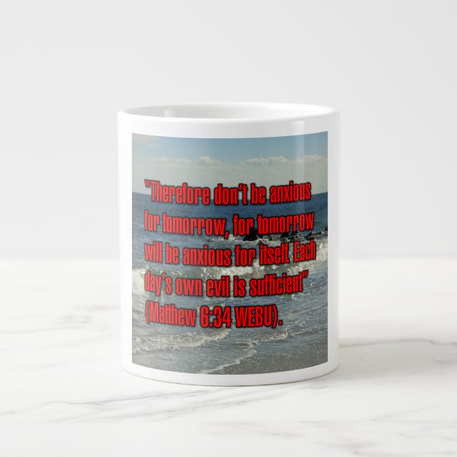 Matthew 6:34 WEBU Mug (Front)