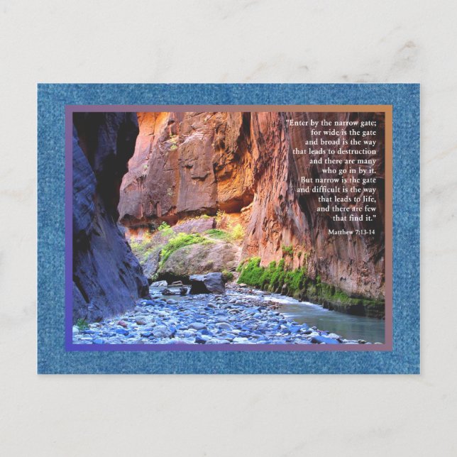 Matthew 7:13-14 Narrow Gate Cards (Front)