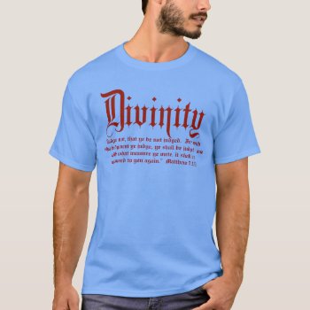 Matthew 7:1/2 T-shirt by DivinityAthletics at Zazzle