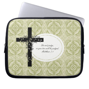 Matthew 7:1 Laptop or Netbook Carrier Sleeve