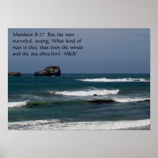 Matthew 8:27 poster | Zazzle.com