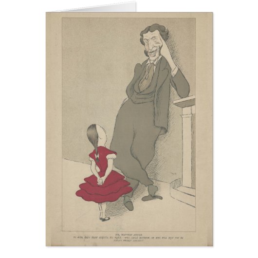 Matthew Arnold and his niece by Max Beerbohm Cards (Front)