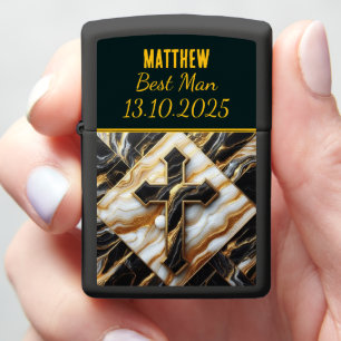 Matthew: Best Man, Cross, Marble Zippo Lighter