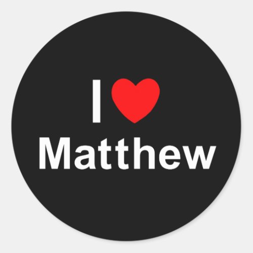 Matthew Classic Round Sticker