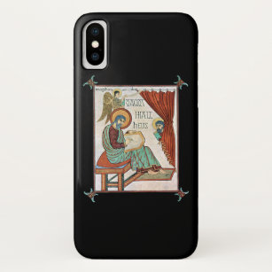 Matthew From Lindisfarne Medieval Manuscript iPhone X Case